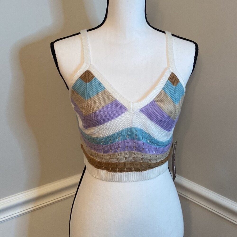 Almost Famous Crochet Tank Top size Medium